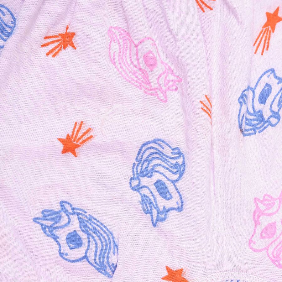 Girls Printed Basic Bloomer, Lilac, large image number null