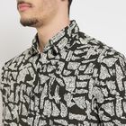 Men's 100% Cotton Casual Shirt , Black, small