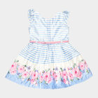 Girls All Over Print Frock, Off White, small image number null