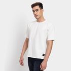 Men's Round Neck Half Sleeves T-Shirt, White, small image number null