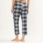 Women's Relaxed Fit Cotton Blend Pyjama, Navy Blue, small