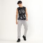 Men's Light Ash Grey Regular Fit Diagonal Seam Track Pants, Light Grey, small image number null
