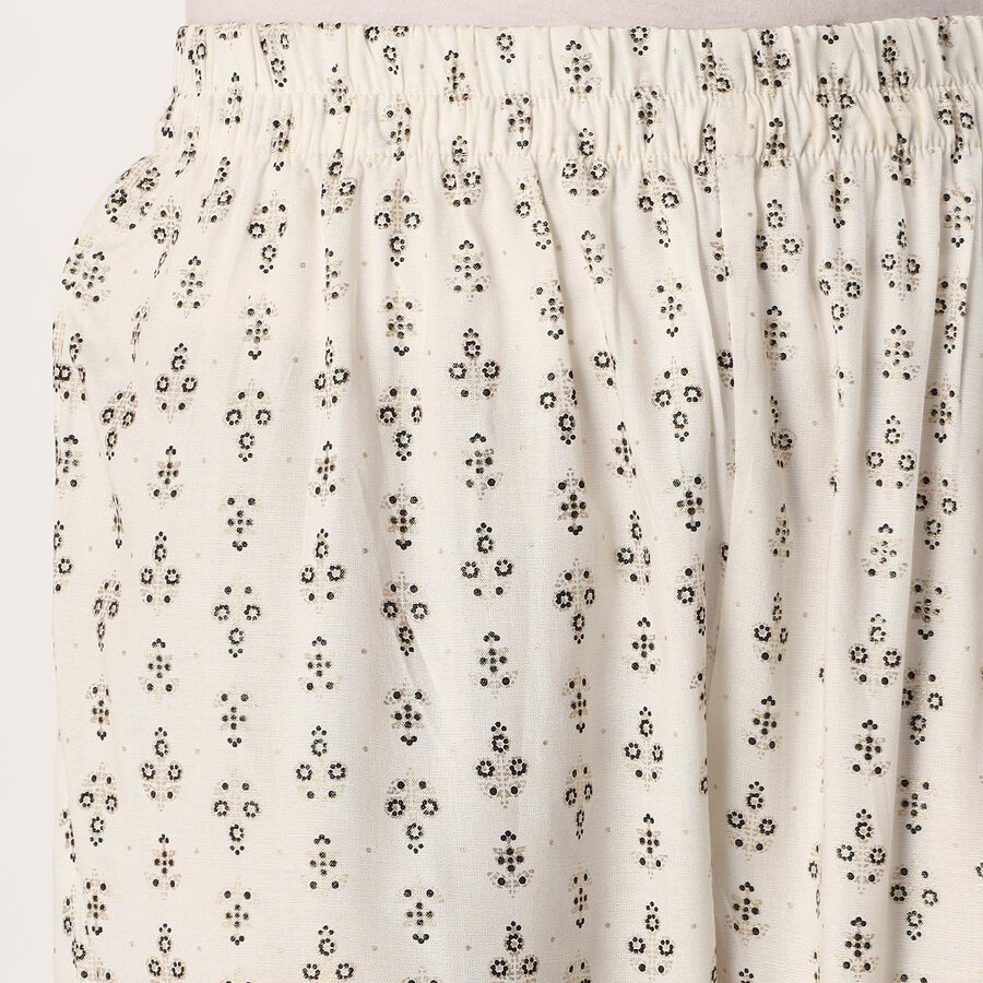 Women's Eggshell White Embroidered Ethnic Set, Off White, large image number null