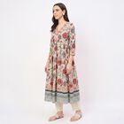 Women's Light Pink 100% Cotton Solid Straight Kurta, Light Pink, small