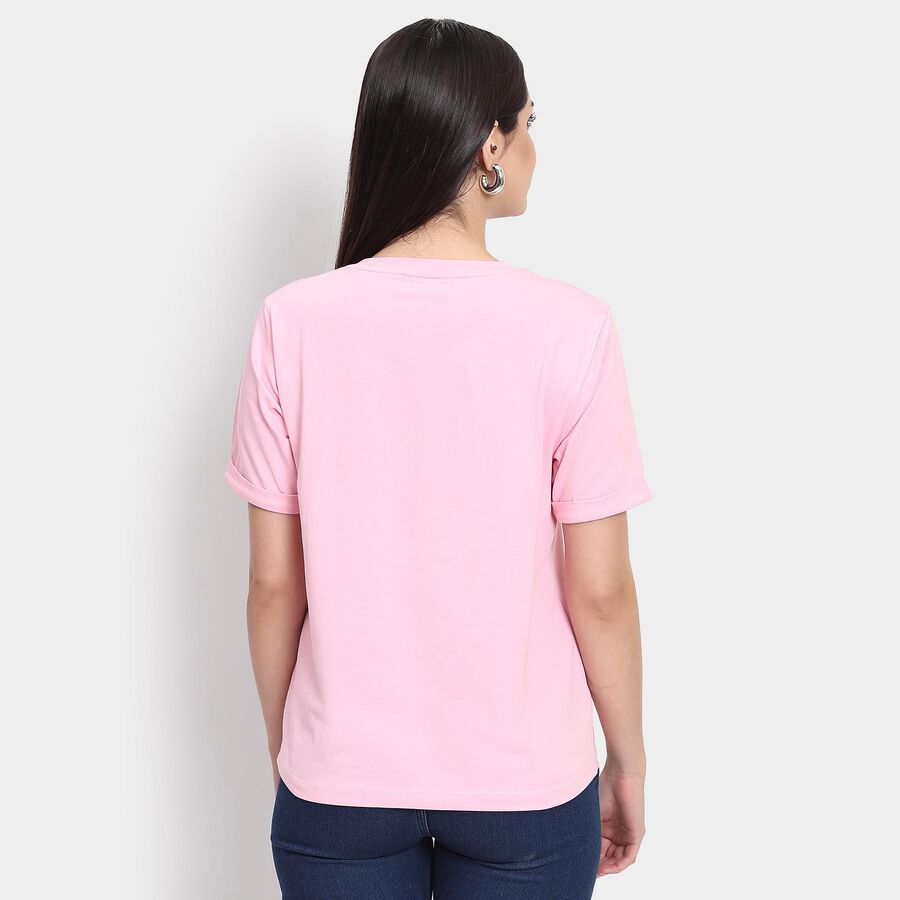 Ladies' Round Neck T-Shirt , Light Pink, large image number null