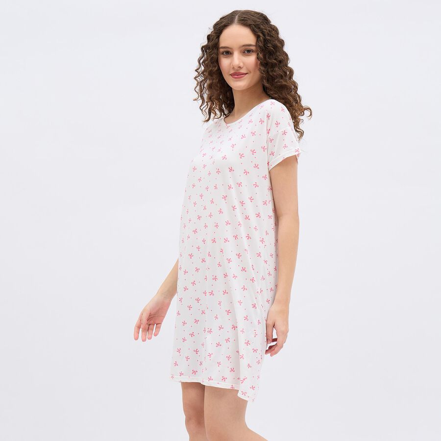 Ladies' Nighty, सफ़ेद, large image number null
