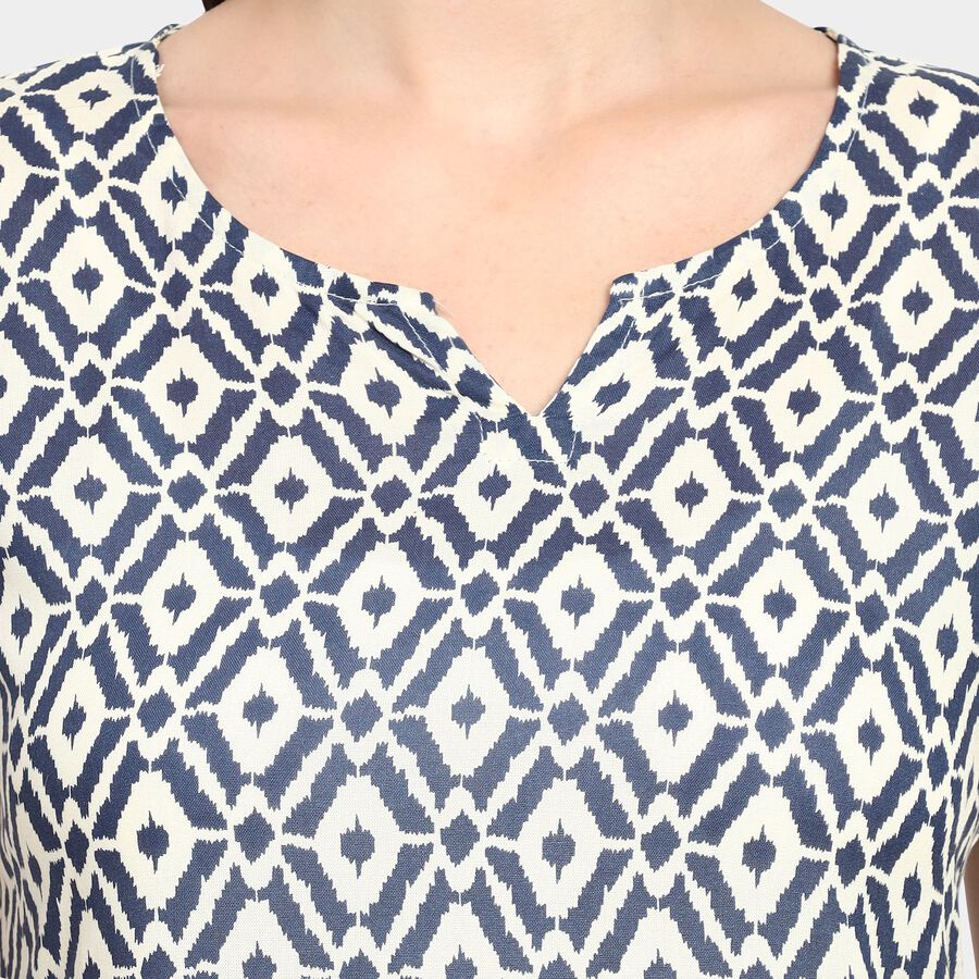 Ladies' Kurta, Dark Blue, large image number null
