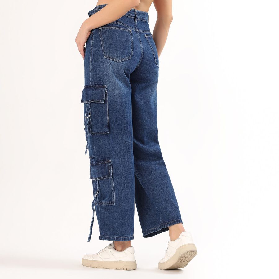 Women's Classic Blue Slim Fit Jeans, Mid Blue, large