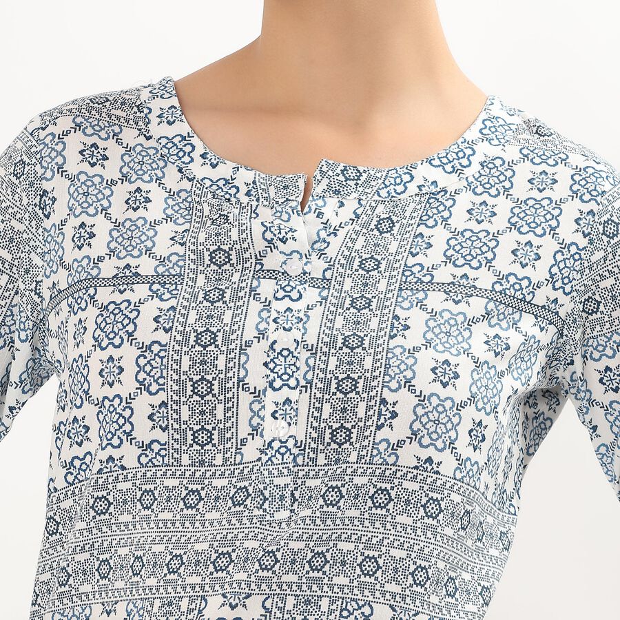 Ladies' Kurti, गहरा नीला, large image number null