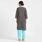 Printed Kurta, Dark Grey, small image number null