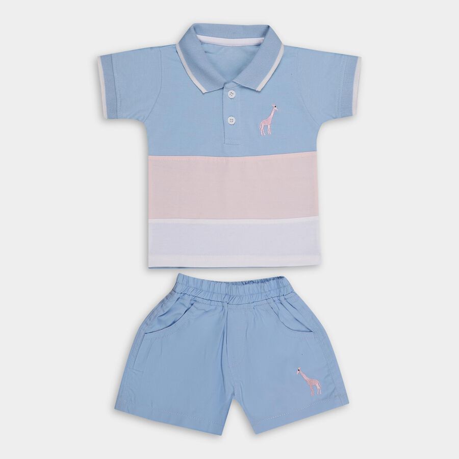 Infant Boys' 100% Cotton Baba Suit , हल्का गुलाबी, large image number null