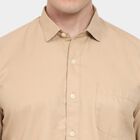 Men's Casual Shirt, गहरा पीला, small