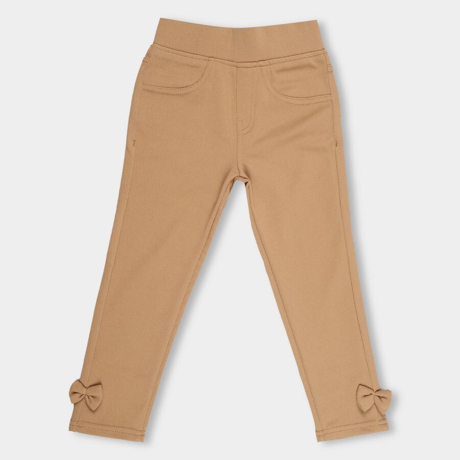 Girls' Trouser , भूरा, large image number null