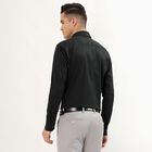 Men's Deep Charcoal Black Classic Formal Shirt, गहरा हरा, small image number null