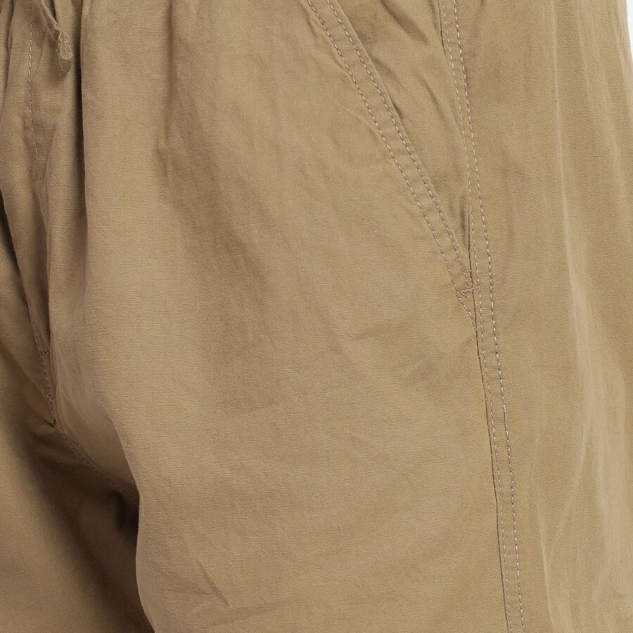 Men's 100% Cotton Track Pants, Khaki, large image number null
