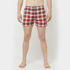 Checks Inner Elastic Boxers, Red, small image number null