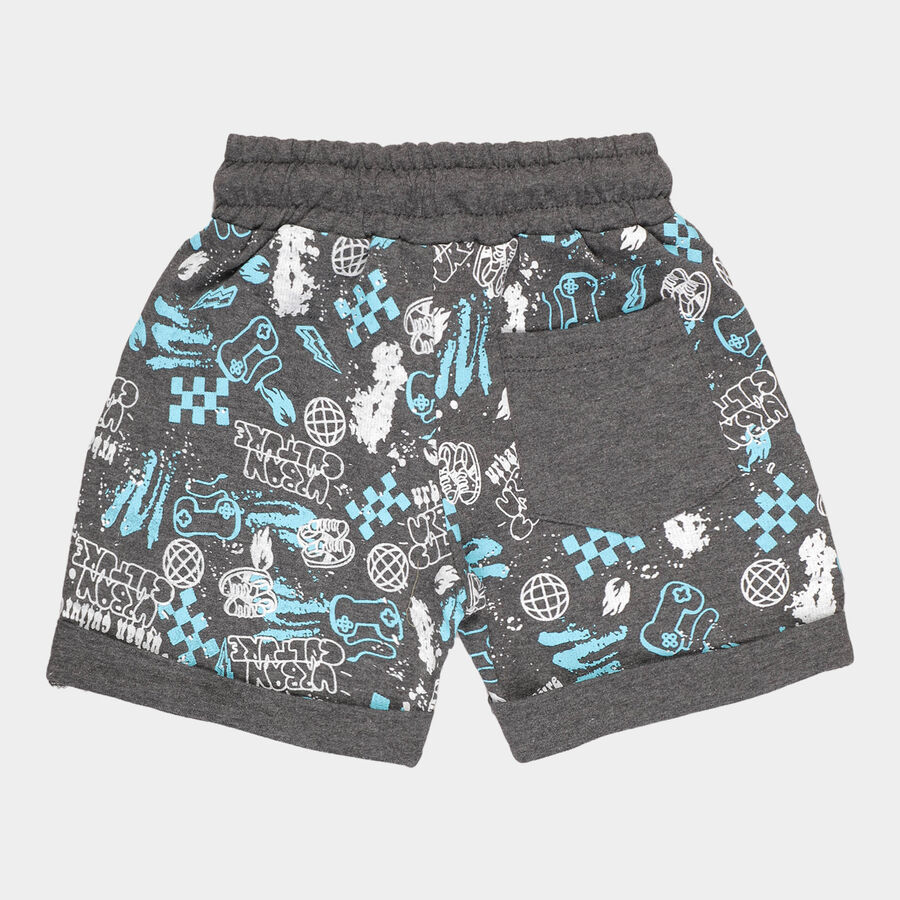 Boys All Over Print Bermuda, Charcoal, large image number null