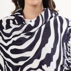 Ladies' Stole, काला, small image number null