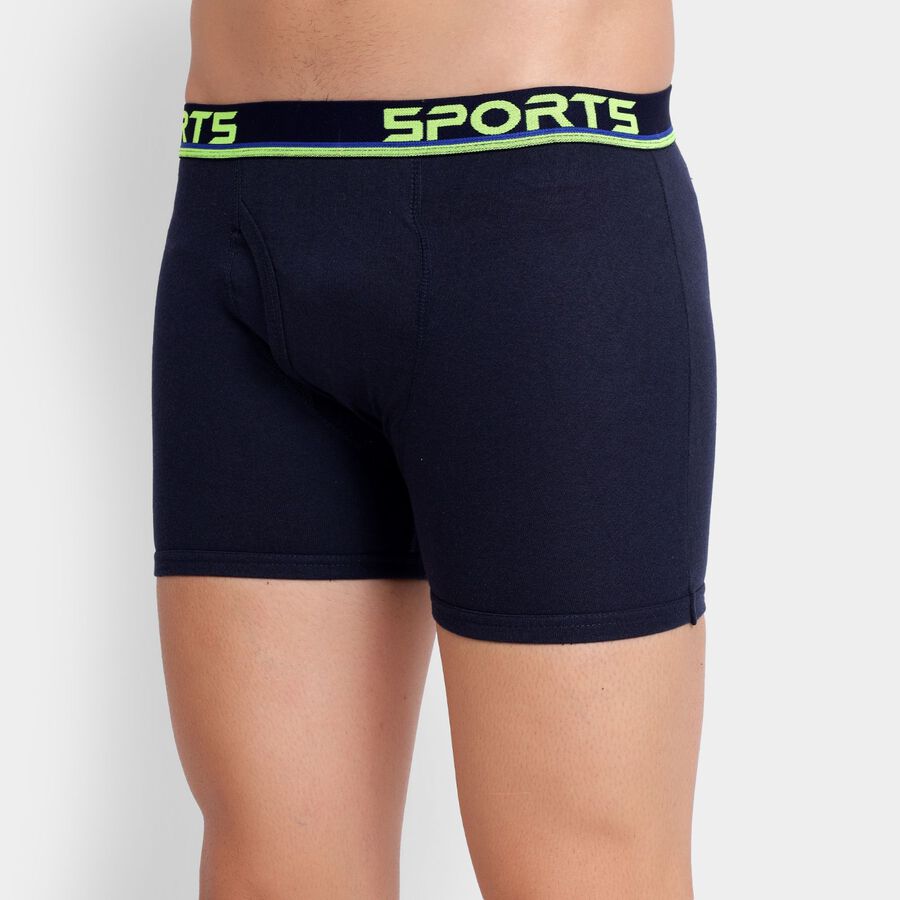 Men's Cotton Trunks, Navy Blue, large image number null