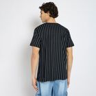 Men's 100% Cotton Round Neck Half Sleeves T-Shirt , Black, small
