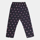 Girls Printed Pyjama, Navy Blue, small image number null