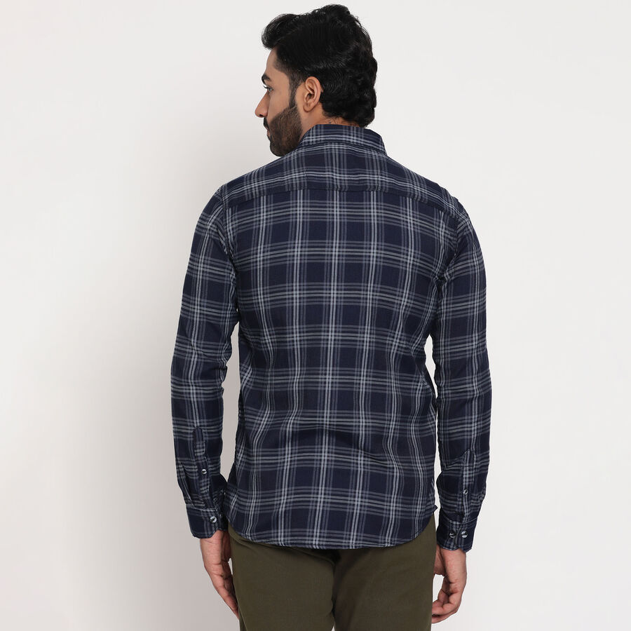 Checks Casual Shirt, गहरा ग्रे, large image number null