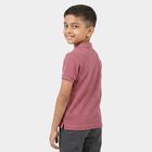 Boys Pink Polo Neck Polo Boys T-Shirt, गुलाबी, small