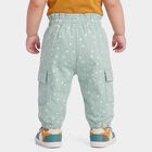 Infants' Mint Green Jogger Fit Polka Dot Cargo Pocket Pyjama, हल्का हरा, small
