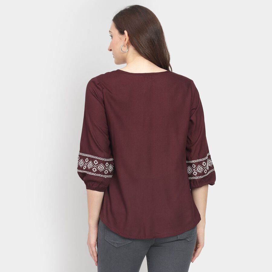 Ladies' Shirt, वाइन, large image number null