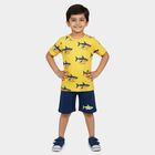 Boys' Knit Baba Suit, Yellow, small
