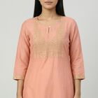 Women's Pink Kurta, गुलाबी, small