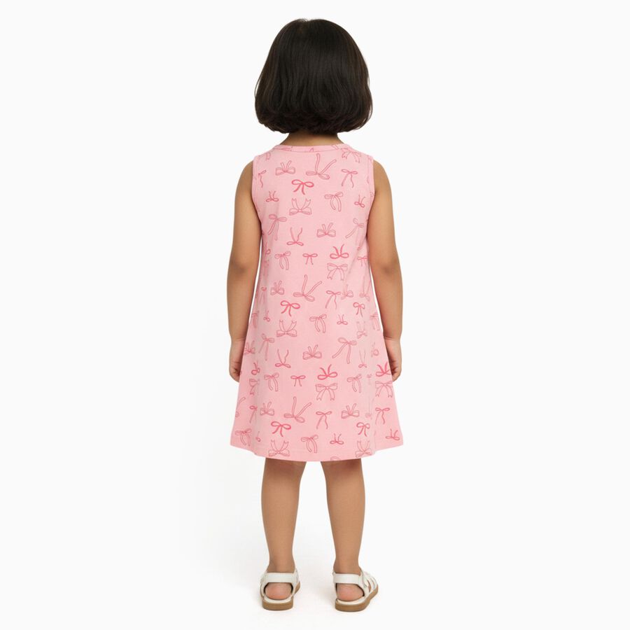 Girls' Frock, Light Pink, large image number null