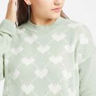 Round Neck Pullover, Light Green, small image number null