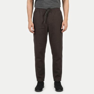 Men's Grey Slim Fit Casual Trousers