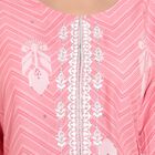 Solid Bell Sleeves Kurta, Light Pink, small image number null