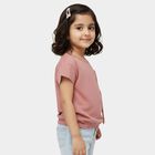 Girls' T-Shirt, हल्का गुलाबी, small