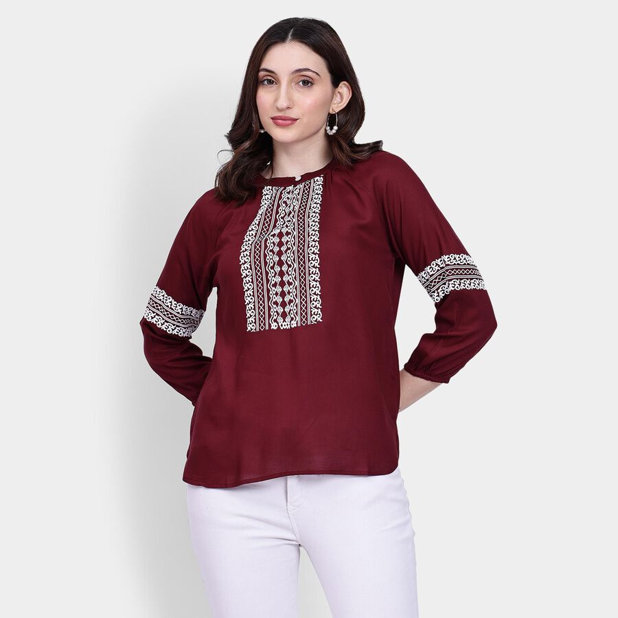 Ladies' Top , Wine, large image number null