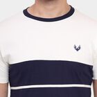 Men's 100% Cotton Round Neck Half Sleeves T-Shirt , ऑफ व्हाइट, small