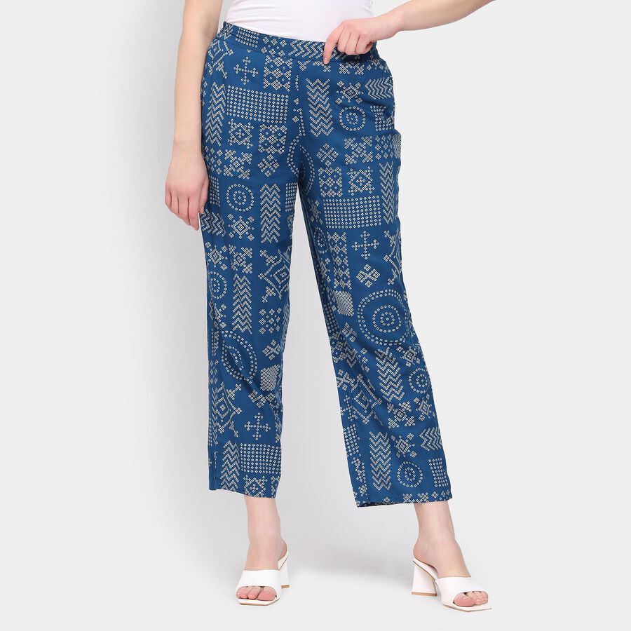 Ladies' Palazzos, Dark Blue, large image number null