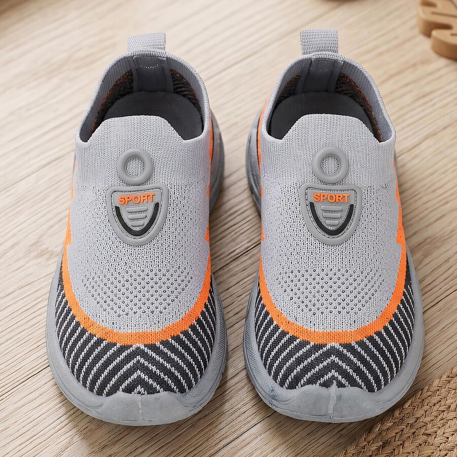 Boys' Shoes, ग्रे, large