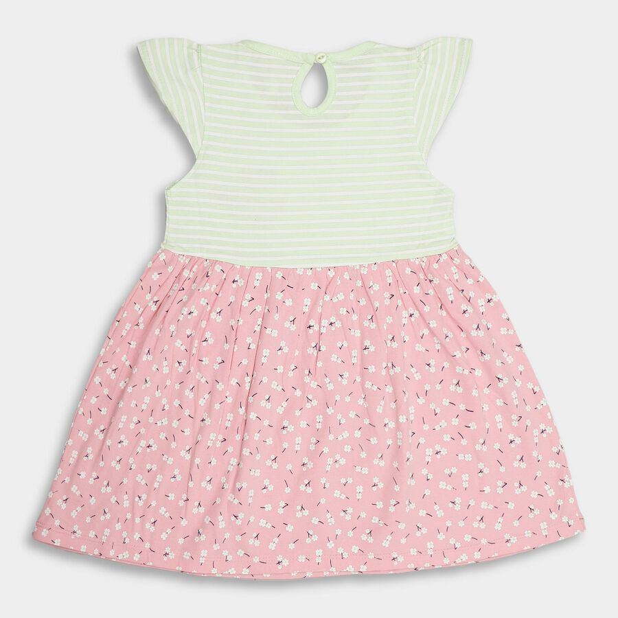 Infant Girls' 100% Cotton Frock , Light Green, large