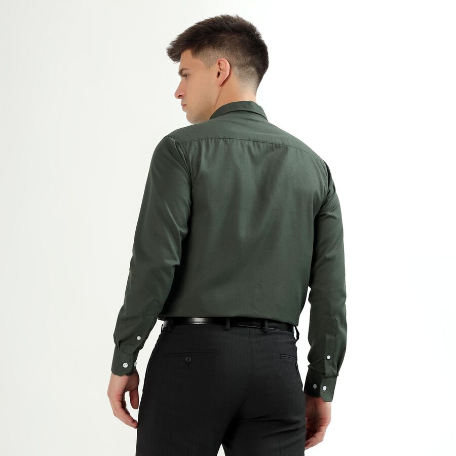 Men's Formal Shirt, गहरा हरा, large image number null
