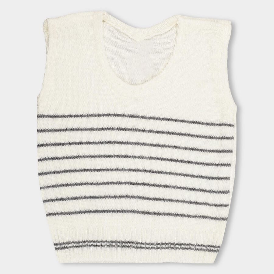 Infants Rich Eggshell White V-Neck Sleeveless Thermal, Off White, large image number null