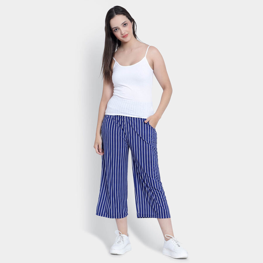 Stripes Trousers, Navy Blue, large image number null