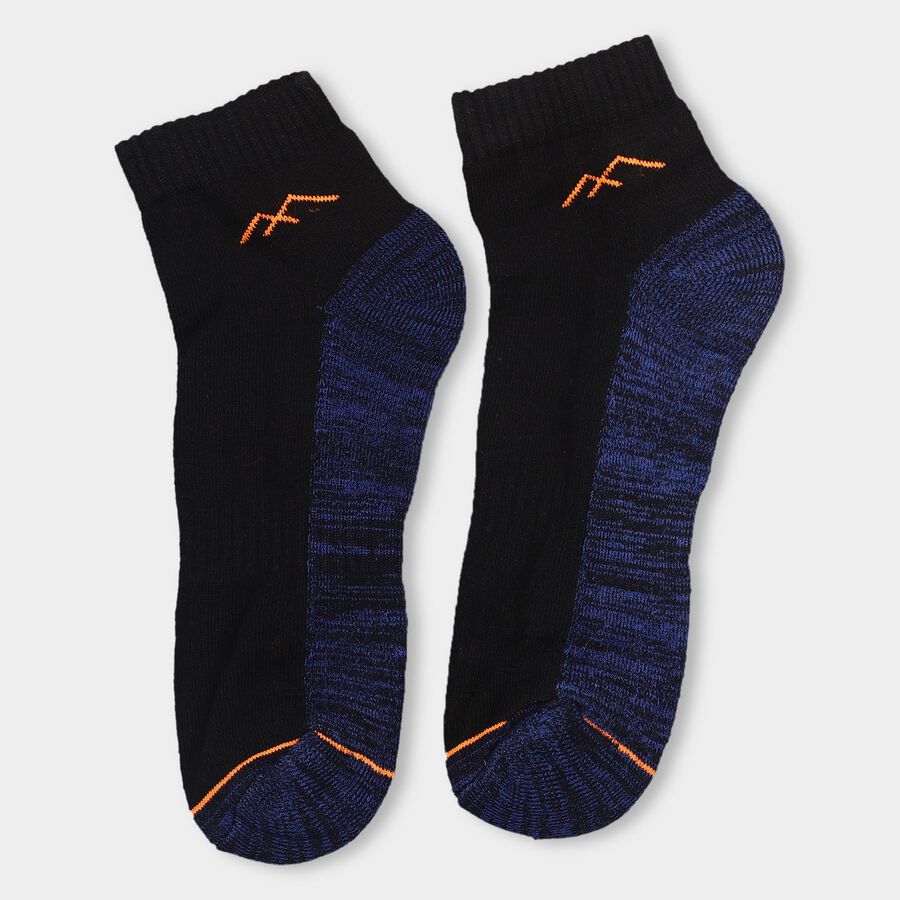 Men's Sports Socks (Pack of 3), Navy Blue, large image number null