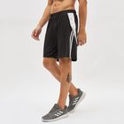 Men's Jet Black Regular Fit Sports Shorts, काला, small image number null