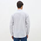 Men's Light Grey Cotton Classic Collar Casual Shirt, Light Grey, small image number null