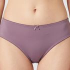 Women's Purple Regular Fit Solid Panty, Purple, small