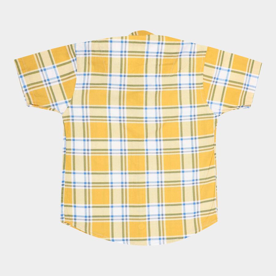 Boys Cotton Casual Shirt, पीला, large image number null