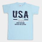 Boys' Half Sleeves T-Shirt, हल्का नीला, small image number null